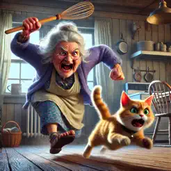 猫与奶奶恶作剧游‪戏‬